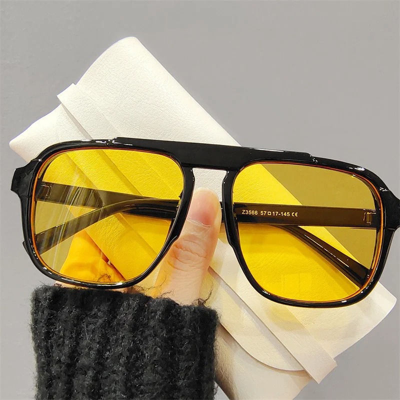Street Fashion Brands - Kacamata Hitam Bingkai Besar Baru Kacamata