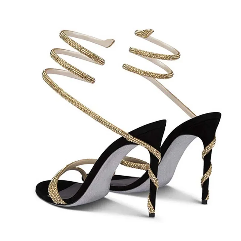 Street Fashion Styles - Eilyken sepatu hak tinggi kristal Stiletto