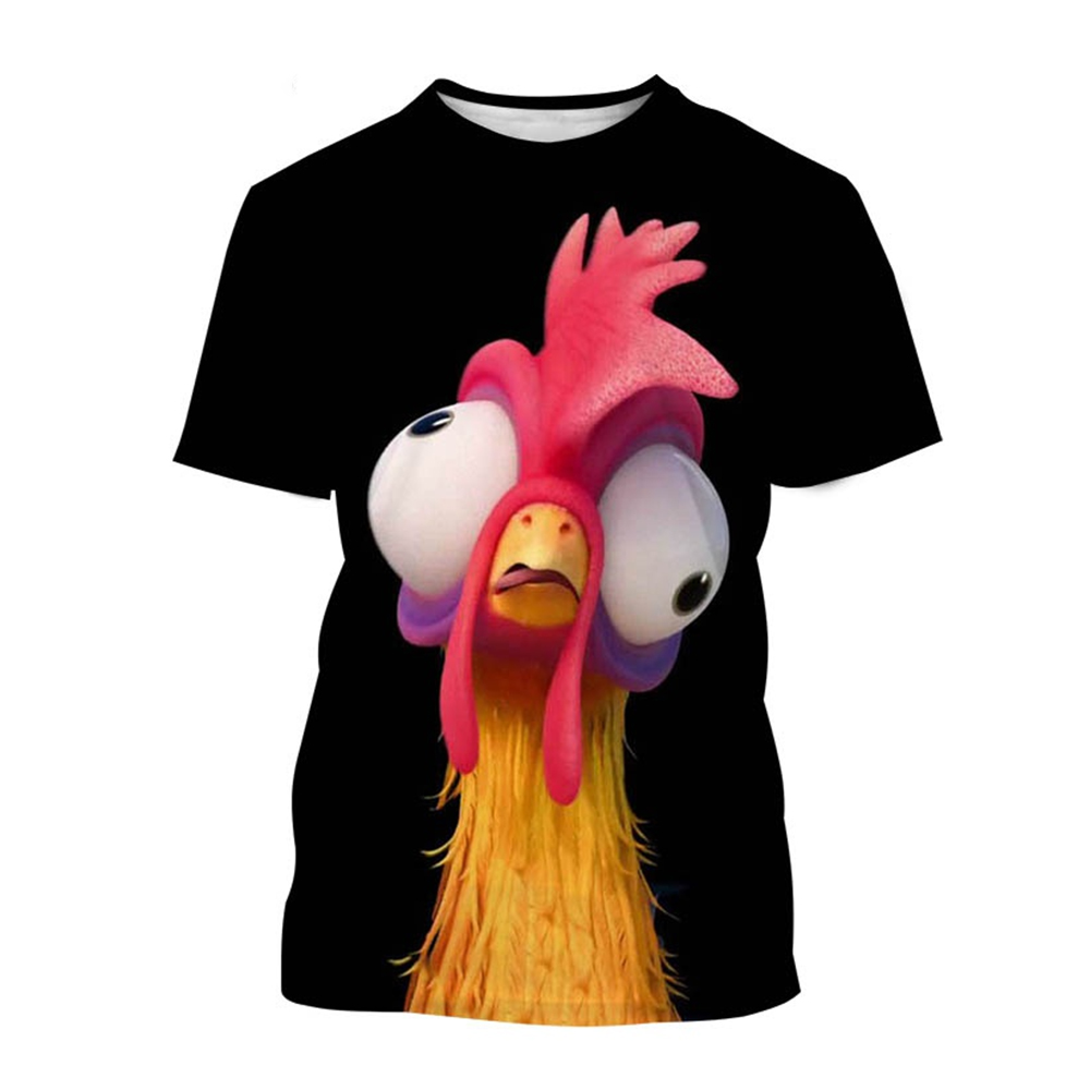 Street Fashion Now - Sekarang Kaus Pola Ayam Pria Gambar