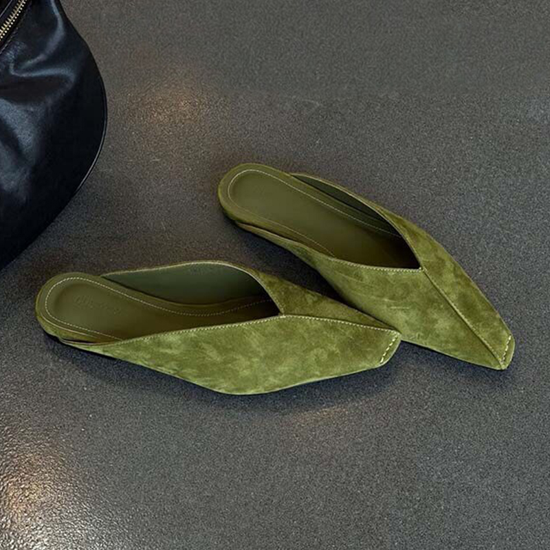 Street Fashion Brands - Sepatu Mules Wanita, Sandal Datar, Sandal