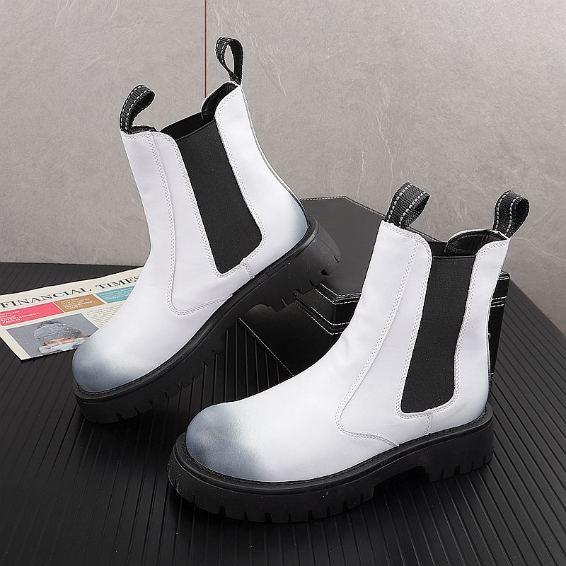 Street Fashion Brands - Sepatu Bot Kulit Asli Pria Mewah,