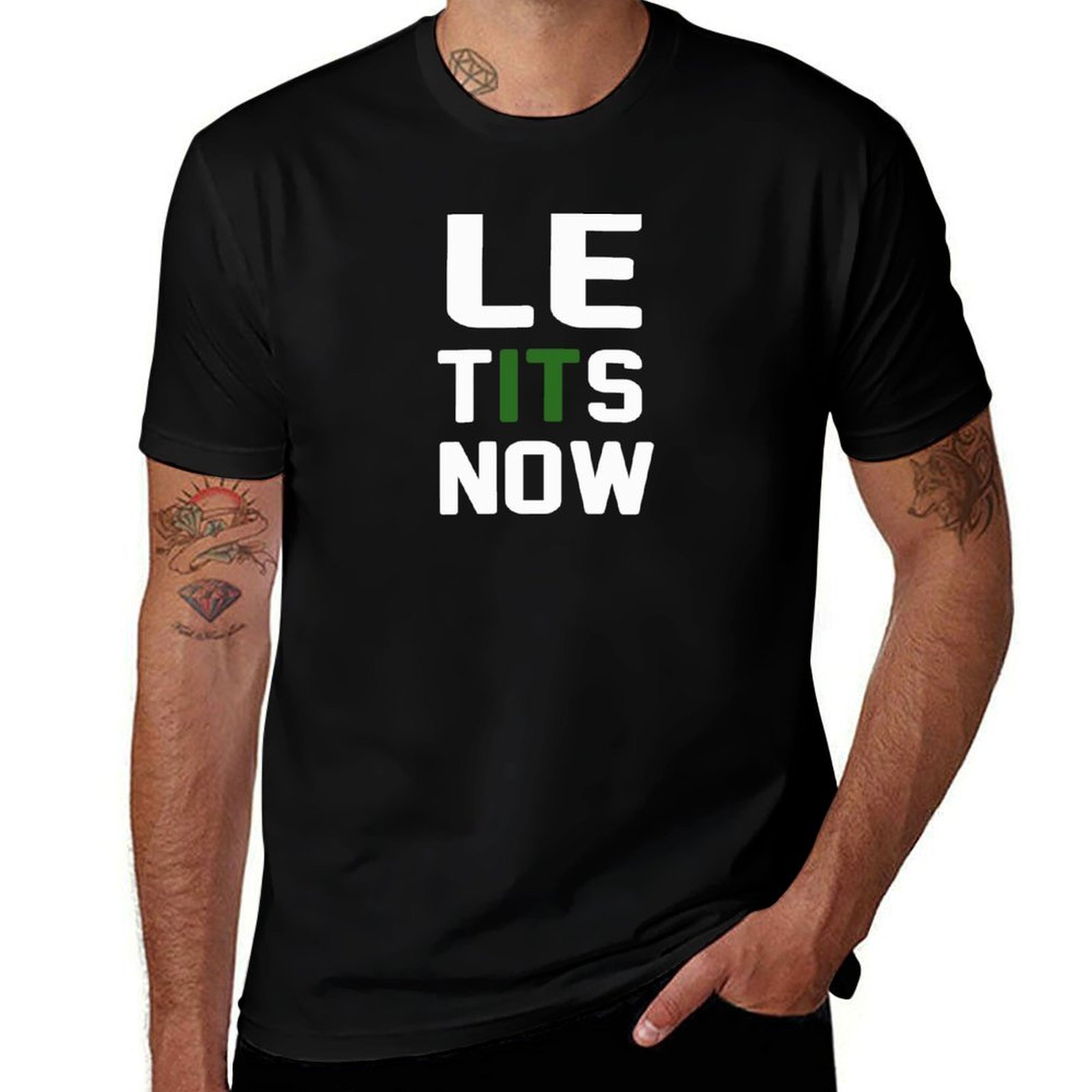 Street Fashion Now - Kaos Le Tits Now, Kaos Kasual