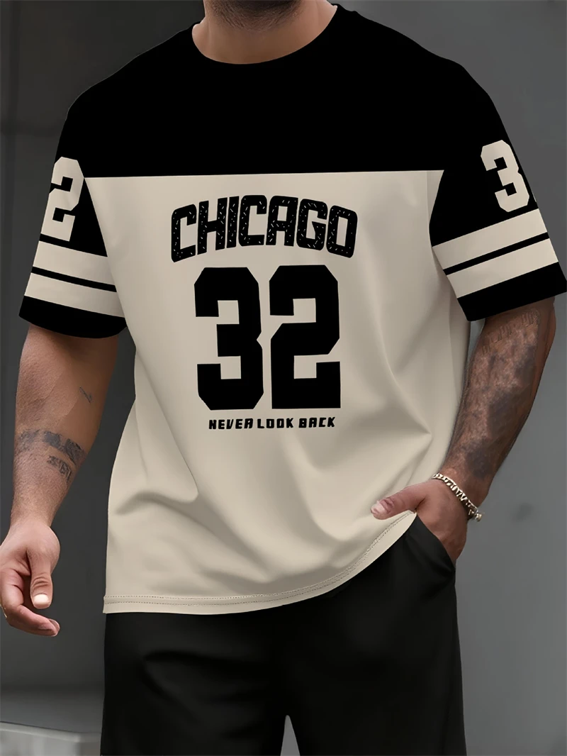 Street Fashion Chicago - Kaus Cetak Nomor 32 Chicago Pria