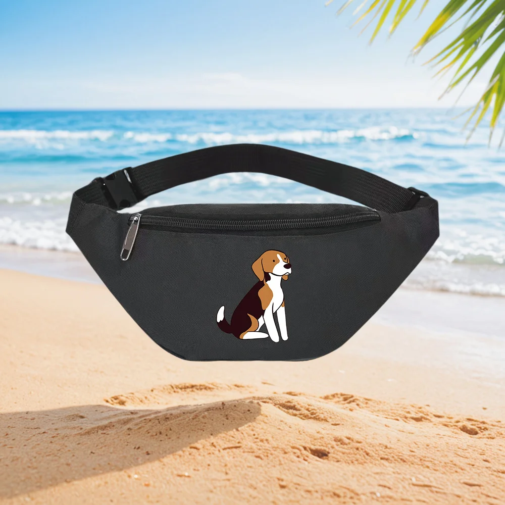 Street Fashion Pose - Tas Pinggang Anjing Beagle yang Menggemaskan