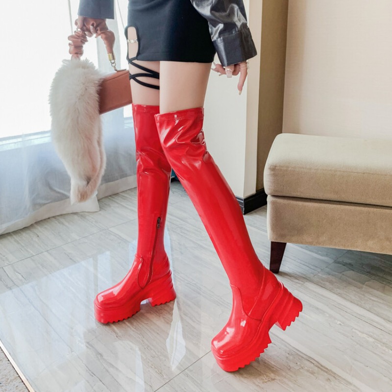 Street Fashion Winter 2026 - Sepatu Bot Tinggi Wanita Musim Gugur/Dingin