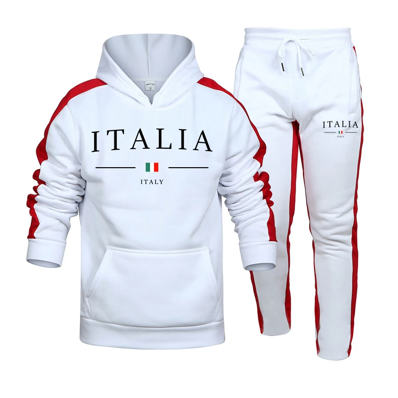 Street Fashion Casual - Setelan Training Pria 2 Pcs, Pakaian