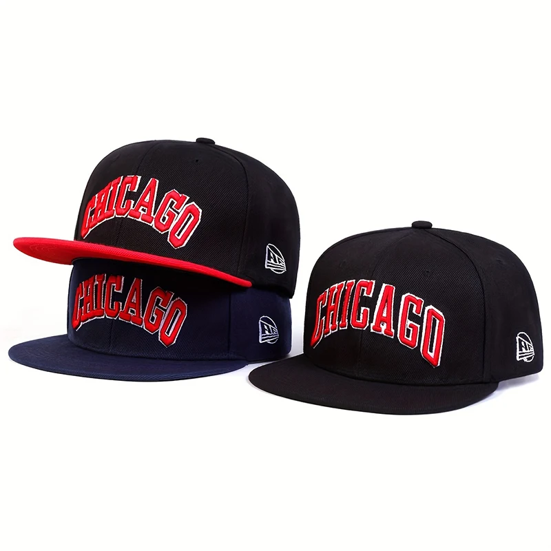Street Fashion Chicago - Topi Bisbol Bordir CHICAGO Fashion Letter