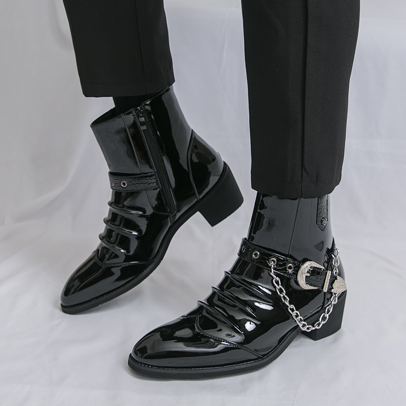 Street Fashion Brands - Sepatu Bot Kasual Pria High Top