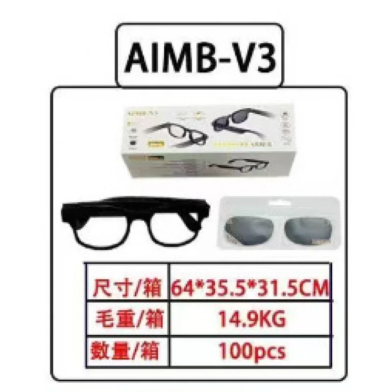Street Fashion Photo - Kacamata Hitam Bluetooth AI Pintar V3,