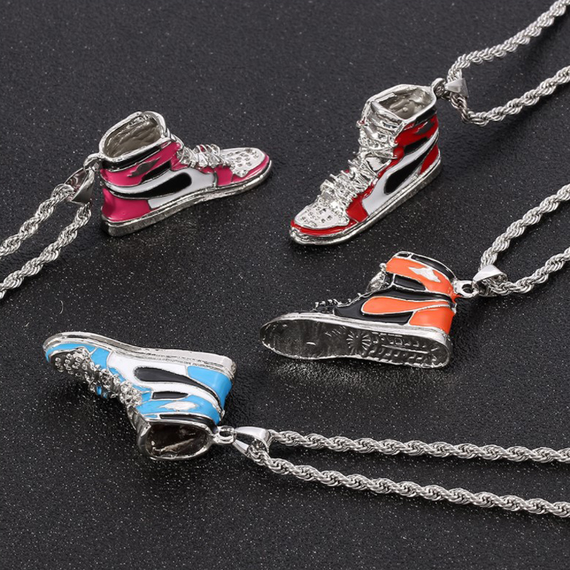 Fashion Street Singapore - Sneakers Mini Hip-Hop Liontin Kalung Keren
