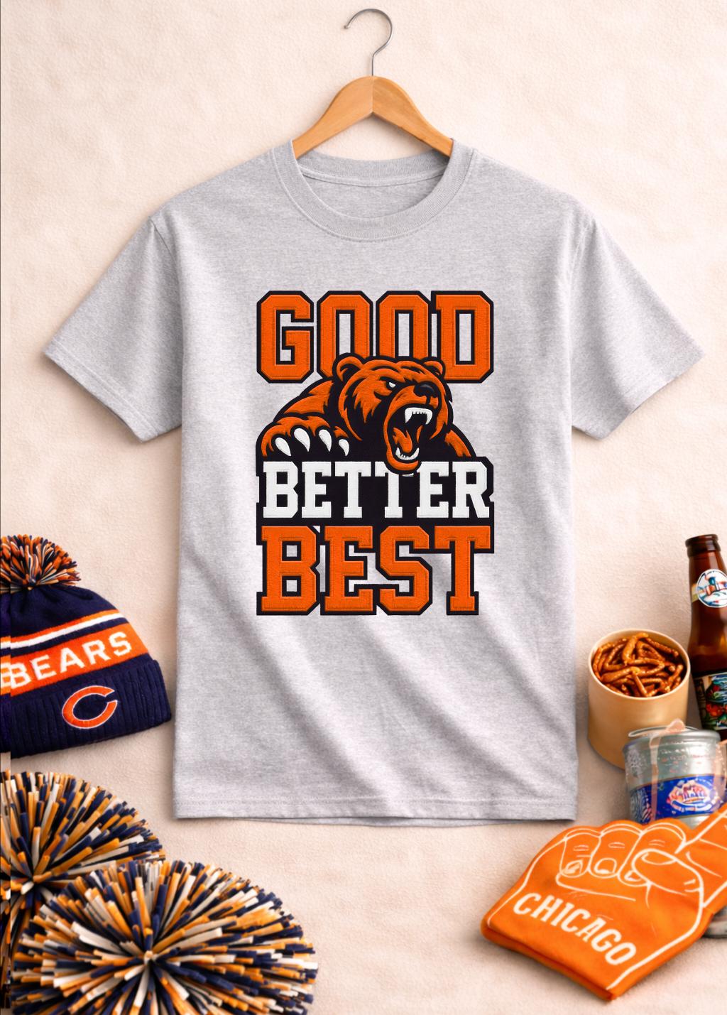Kaus Good Better Best Bear Ata - Street Fashion Chicago ulasan dan harga