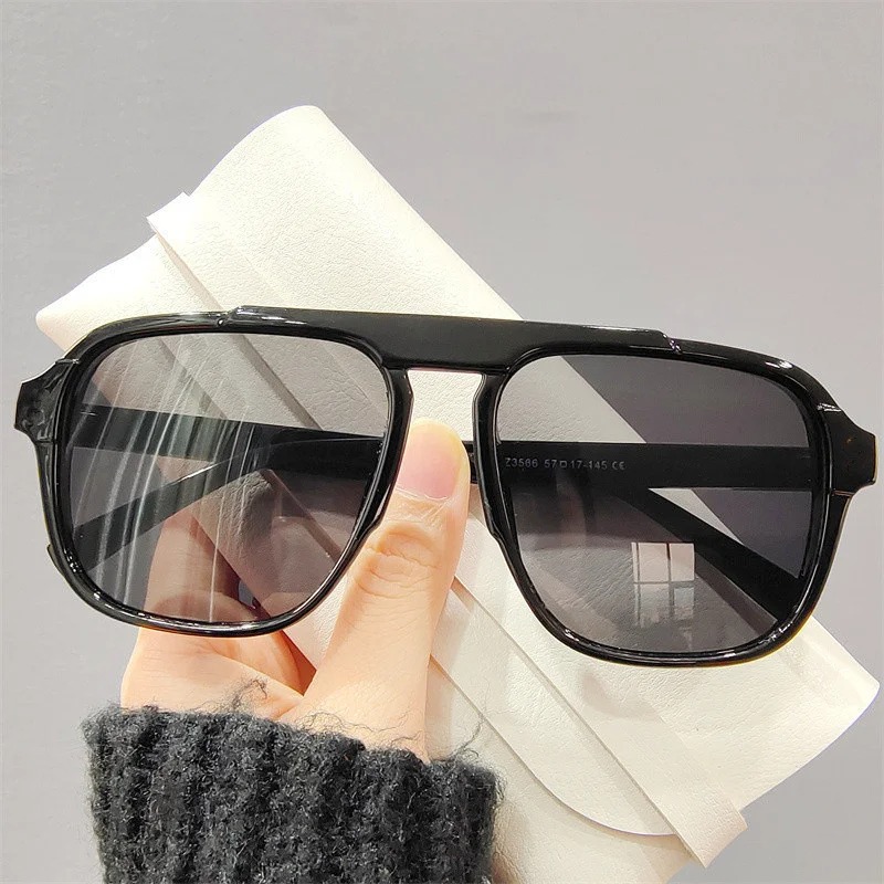 Kacamata Hitam Bingkai Besar B - Street Fashion Brands ulasan dan harga
