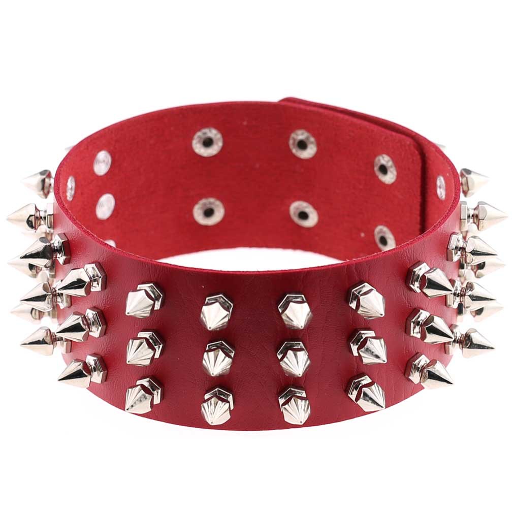 Kalung Kulit Model Choker Punk - Street Fashion Photo ulasan dan harga