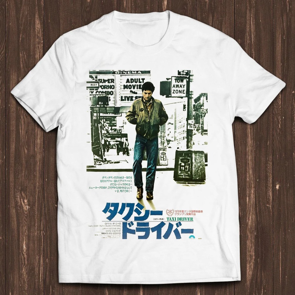 Kaus Poster Film Sopir Taksi J - Street Fashion In Japanese ulasan dan harga