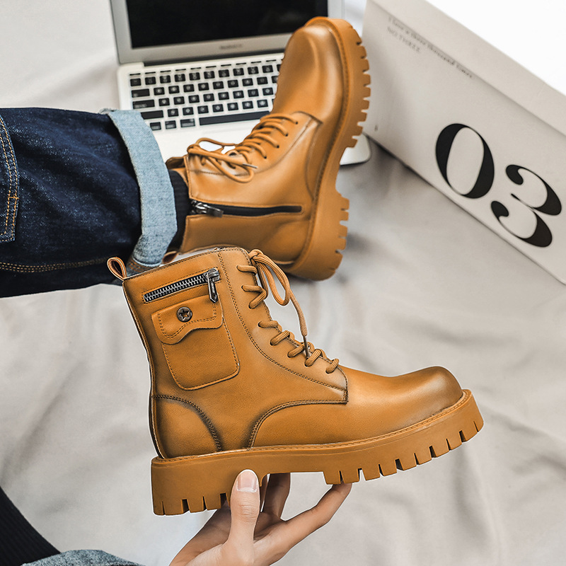 Sepatu Bot Pria Tren 2025 Sepa - Street Fashion Trend 2025 ulasan dan harga