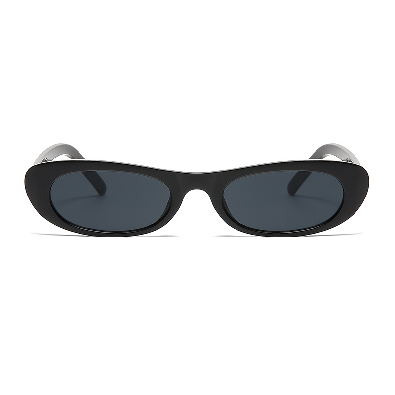 Kacamata Hitam Oval Bingkai Ke - Street Fashion Brands ulasan dan harga
