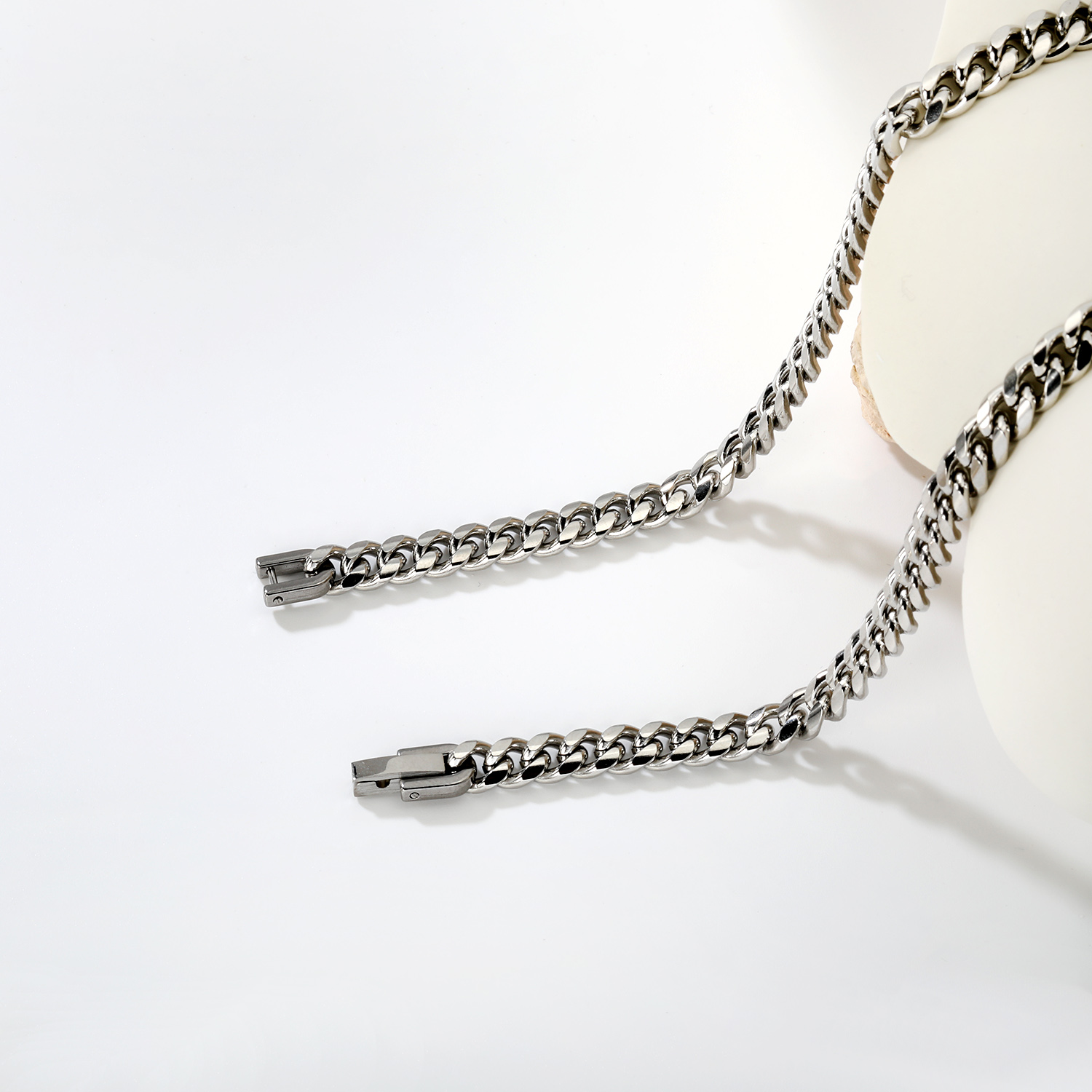 ASONSTEEL Kalung Rantai Kuba B - Fashion Street Singapore ulasan dan harga