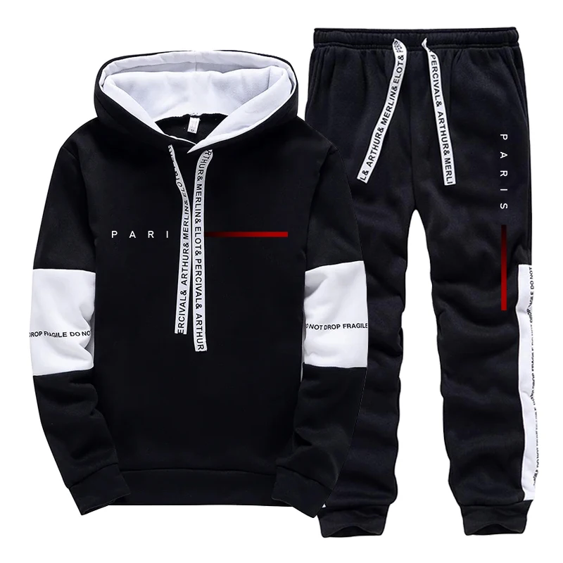 Set Hoodie Fashion Paris Stree - Street Fashion Casual ulasan dan harga