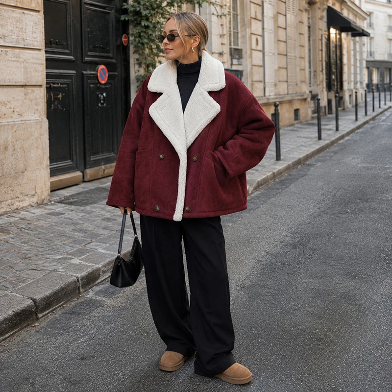 Jaket Wanita Tebal Berkerah Li - Street Fashion Winter 2026 ulasan dan harga