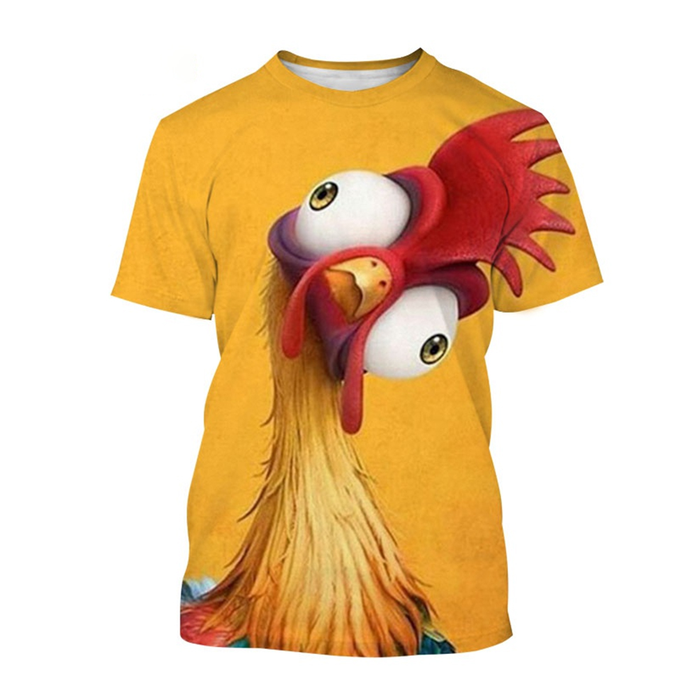 Sekarang Kaus Pola Ayam Pria G - Street Fashion Now ulasan dan harga