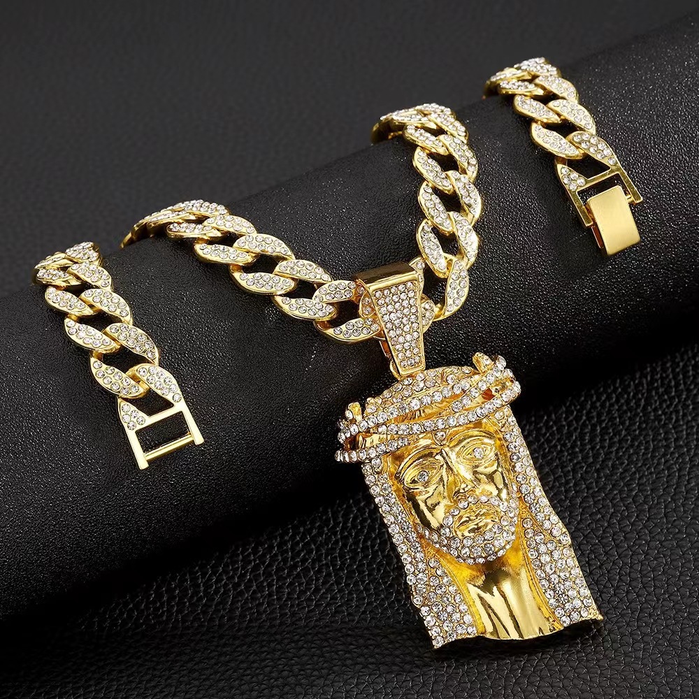 Kalung Liontin Hip Hop Pria Wa - Fashion Street Singapore ulasan dan harga