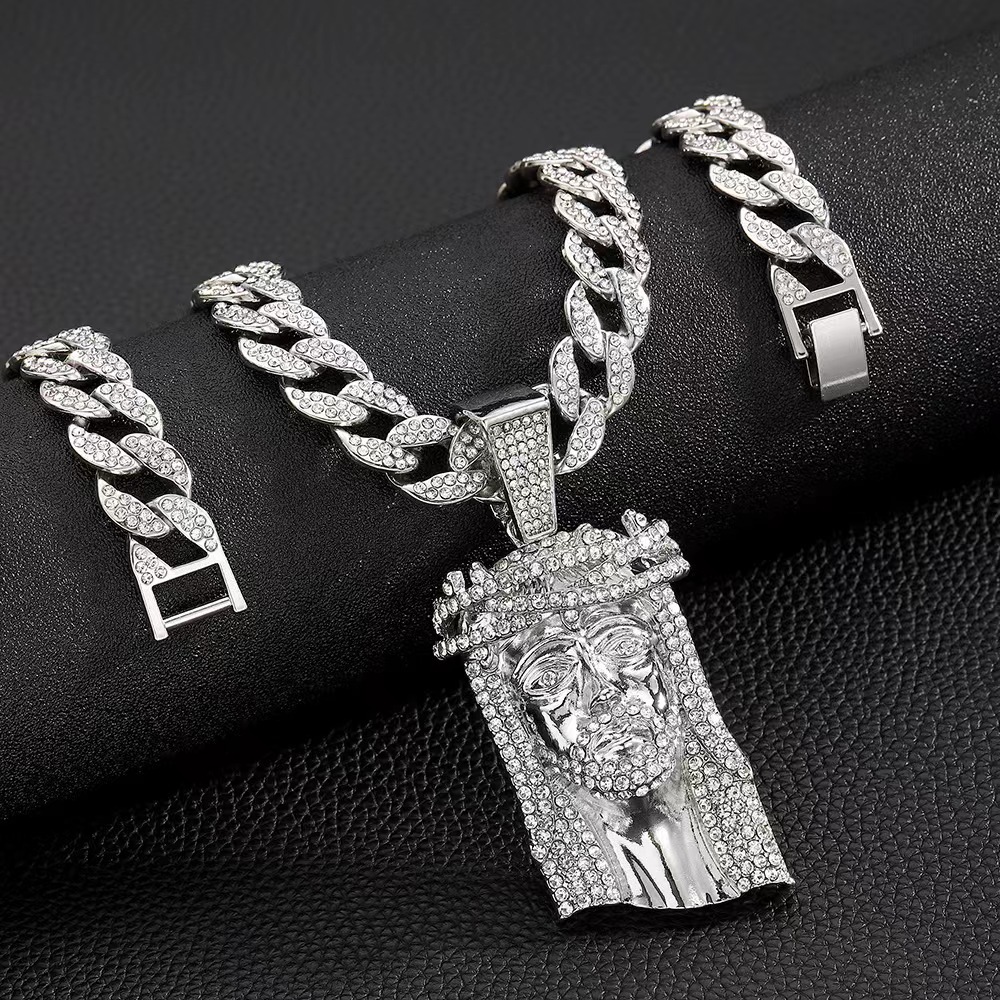 Kalung Liontin Hip Hop Pria Wa - Fashion Street Singapore ulasan dan harga