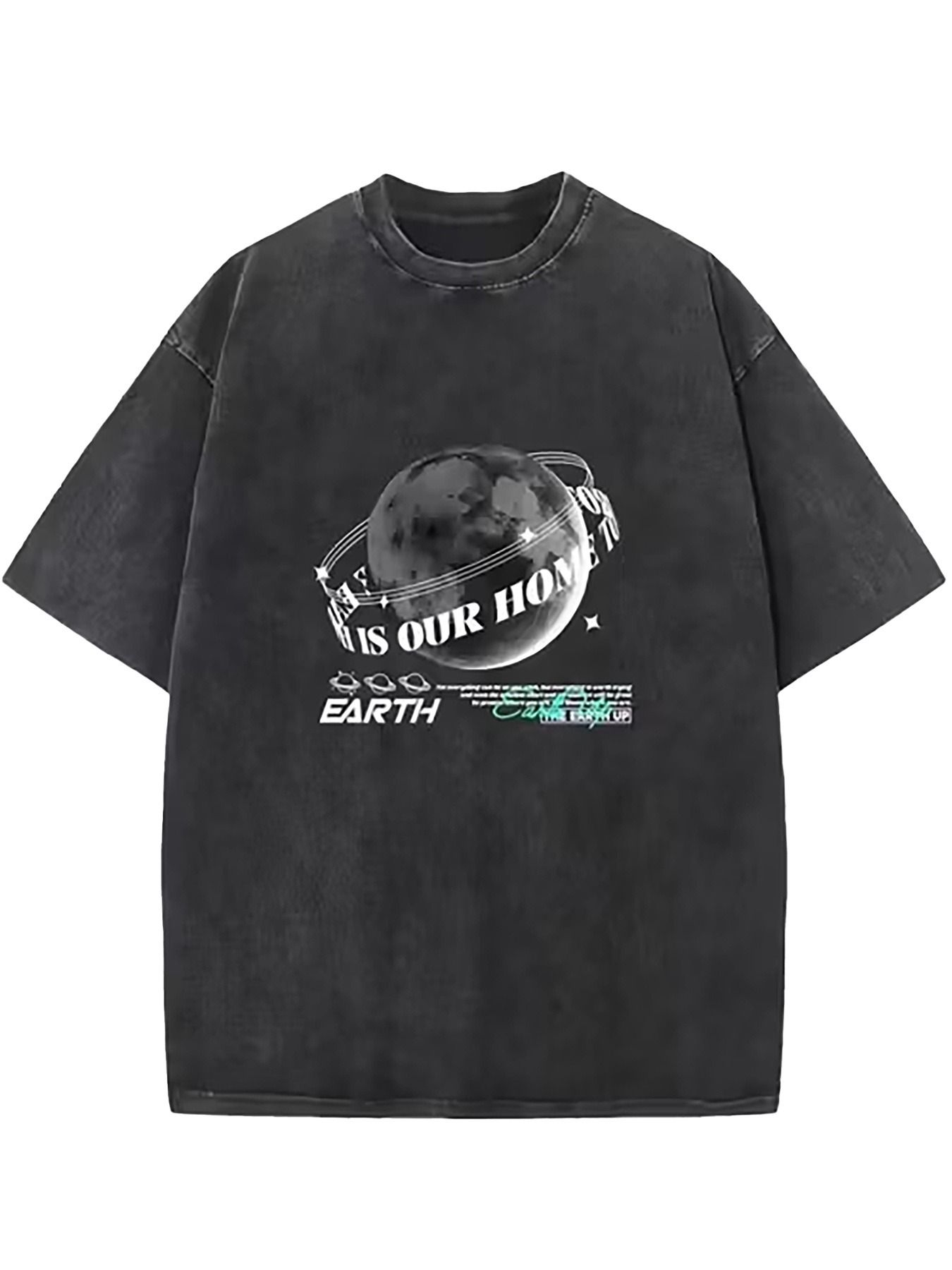 Kaos Pria Hitam Longgar dengan - Street Fashion Theme ulasan dan harga