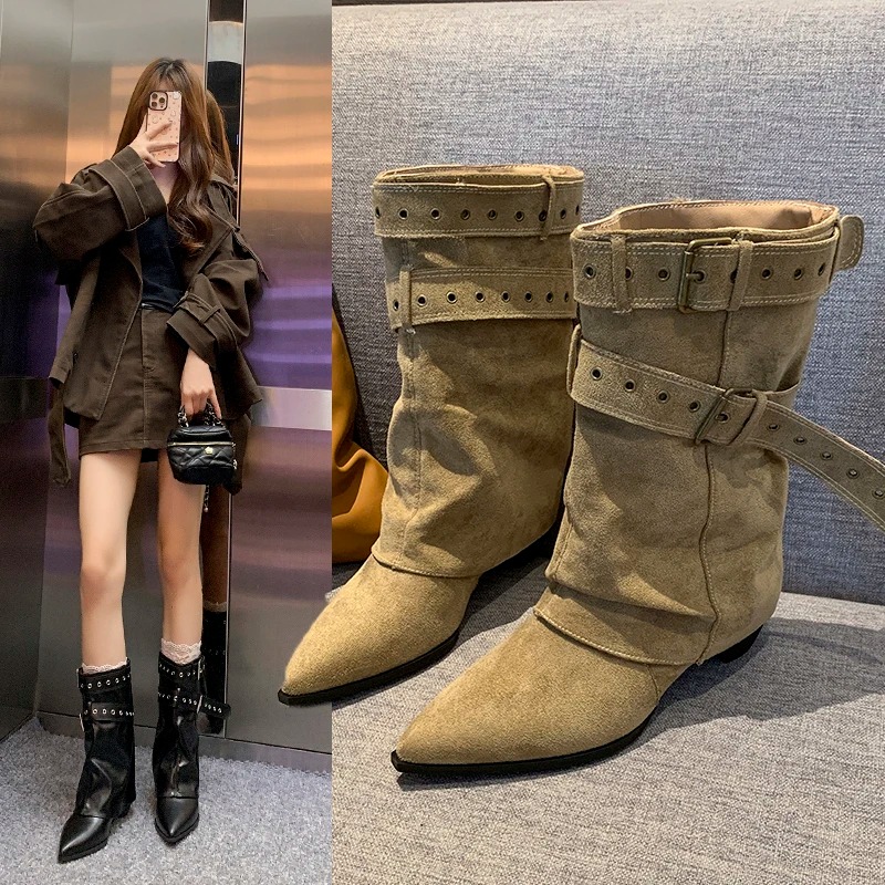 Sepatu Bot Wanita Musim Dingin - Street Fashion Trend 2025 ulasan dan harga