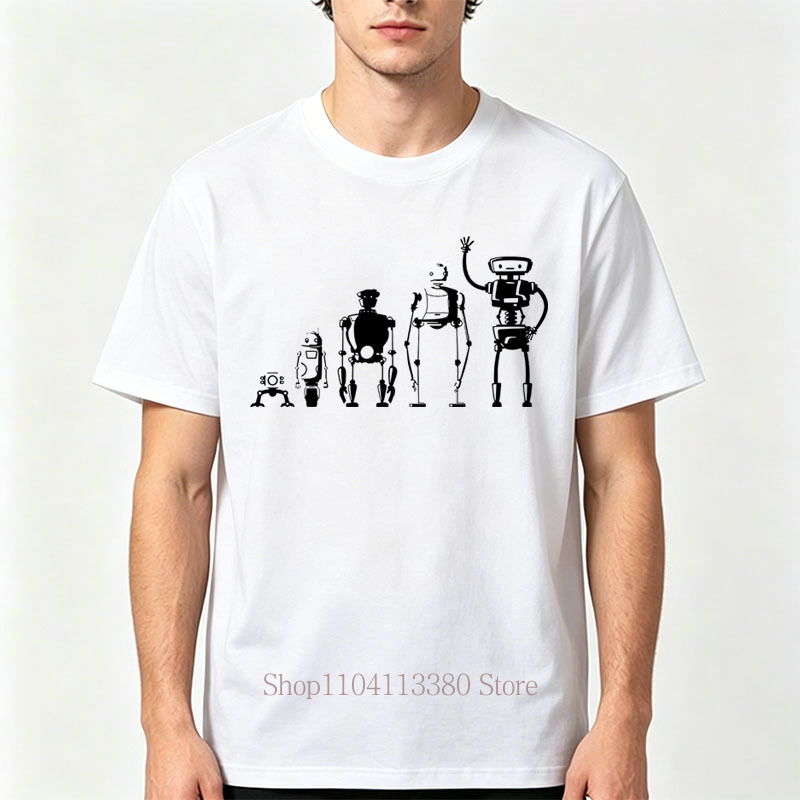 Kaus Gambar Grafis Robot Evolu - Street Fashion Evolution ulasan dan harga