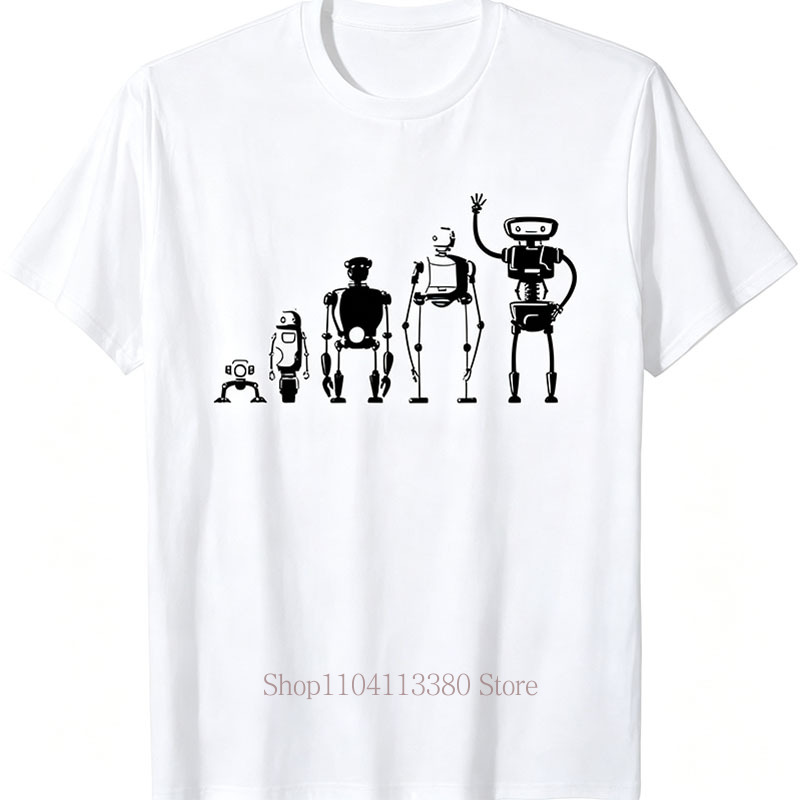 Kaus Gambar Grafis Robot Evolu - Street Fashion Evolution ulasan dan harga