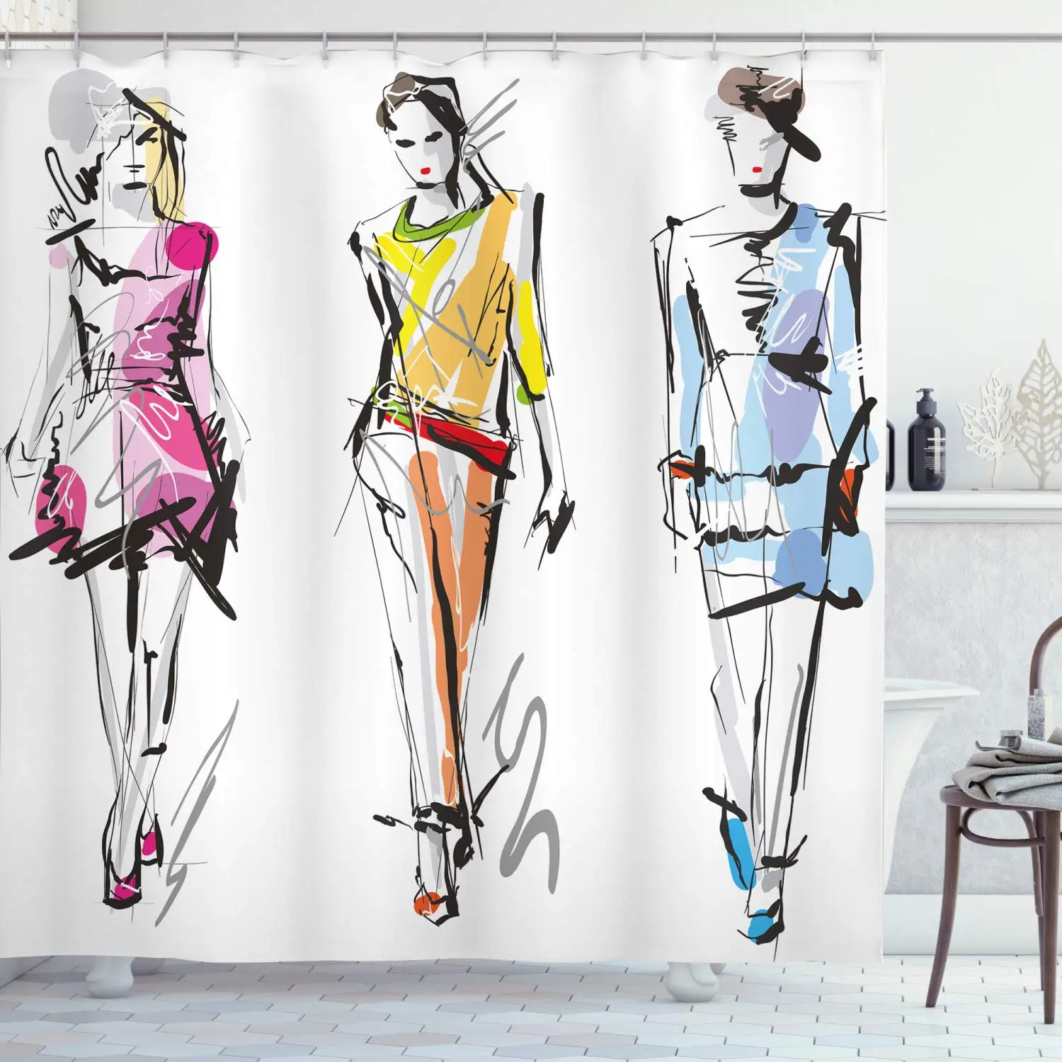 Model Tirai Kamar Mandi Wanita - Street Fashion Pose ulasan dan harga