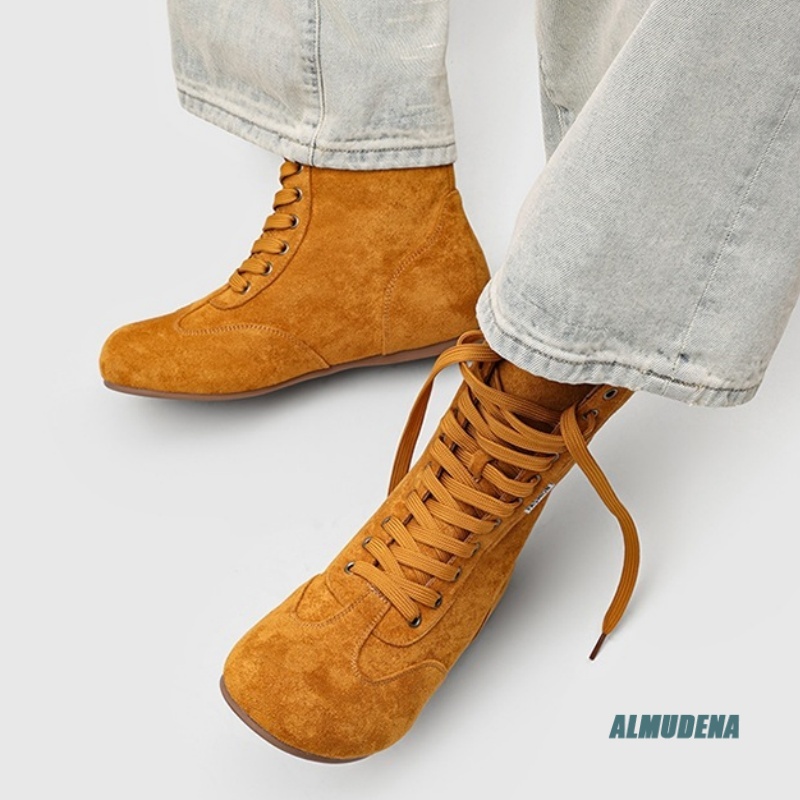 Sepatu Boots Pria Suede Seteng - Street Fashion Winter 2026 ulasan dan harga