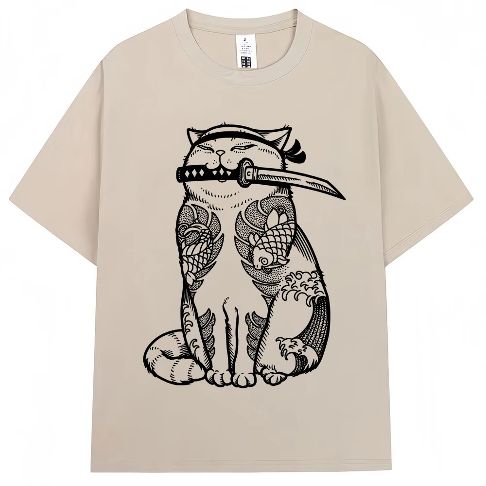 Kaos T-Shirt Kawaii Tato Kucin - Street Fashion In Japanese ulasan dan harga