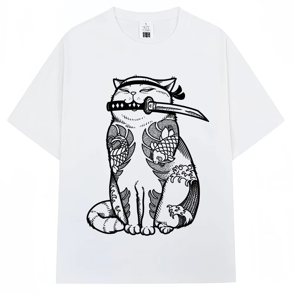 Kaos T-Shirt Kawaii Tato Kucin - Street Fashion In Japanese ulasan dan harga