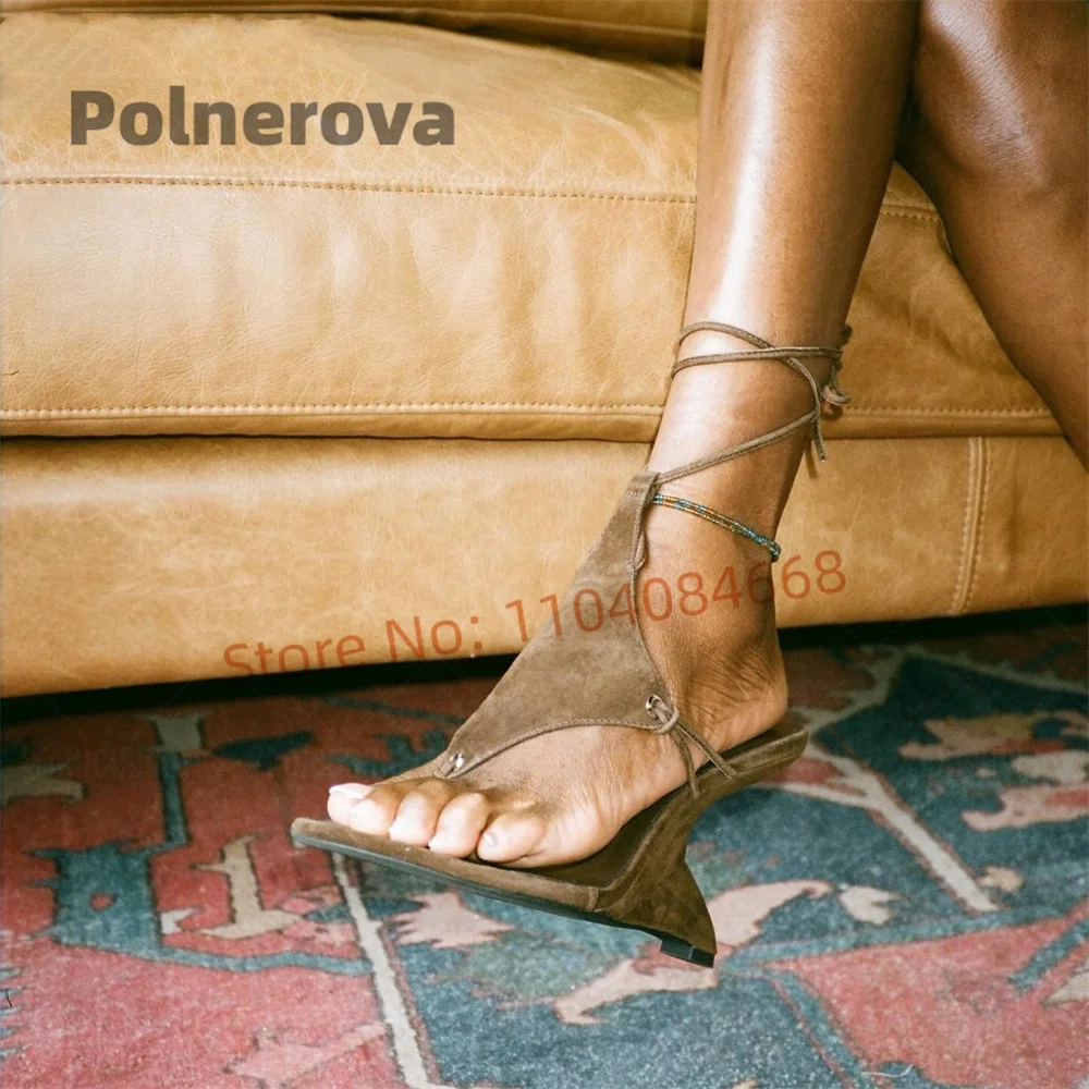 Sandal Suede Cokelat Seksi unt - Street Fashion Brands ulasan dan harga