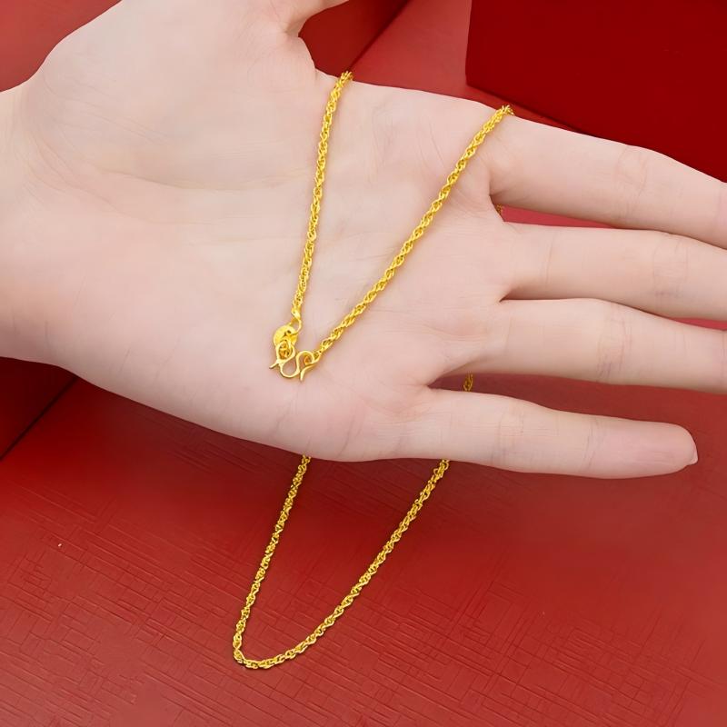 Kalung Hip Hop Tali Pilin 2mm  - Fashion Street Singapore ulasan dan harga