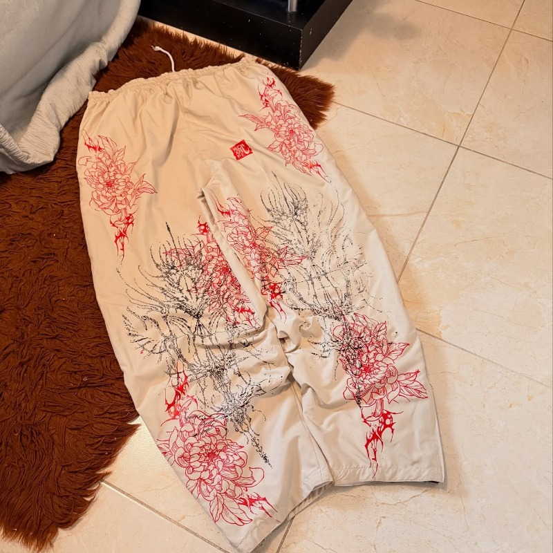 Celana Kargo Kaki Lebar Kasual - Street Fashion In Japanese ulasan dan harga