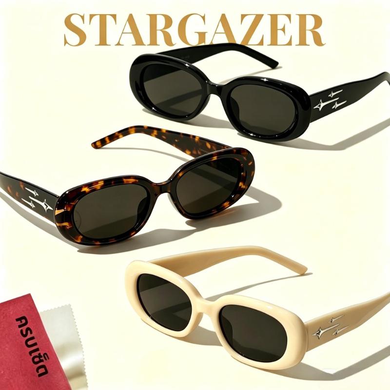 Kacamata Hitam Oval Retro untu - Street Fashion Photo ulasan dan harga