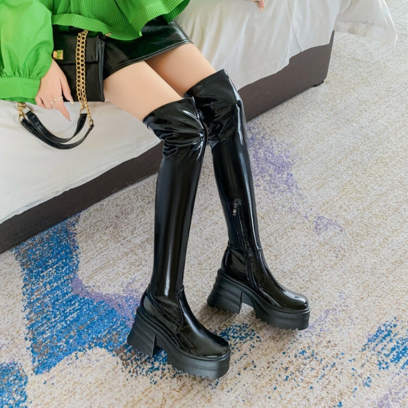 Sepatu Bot Tinggi Wanita Musim - Street Fashion Winter 2026 ulasan dan harga