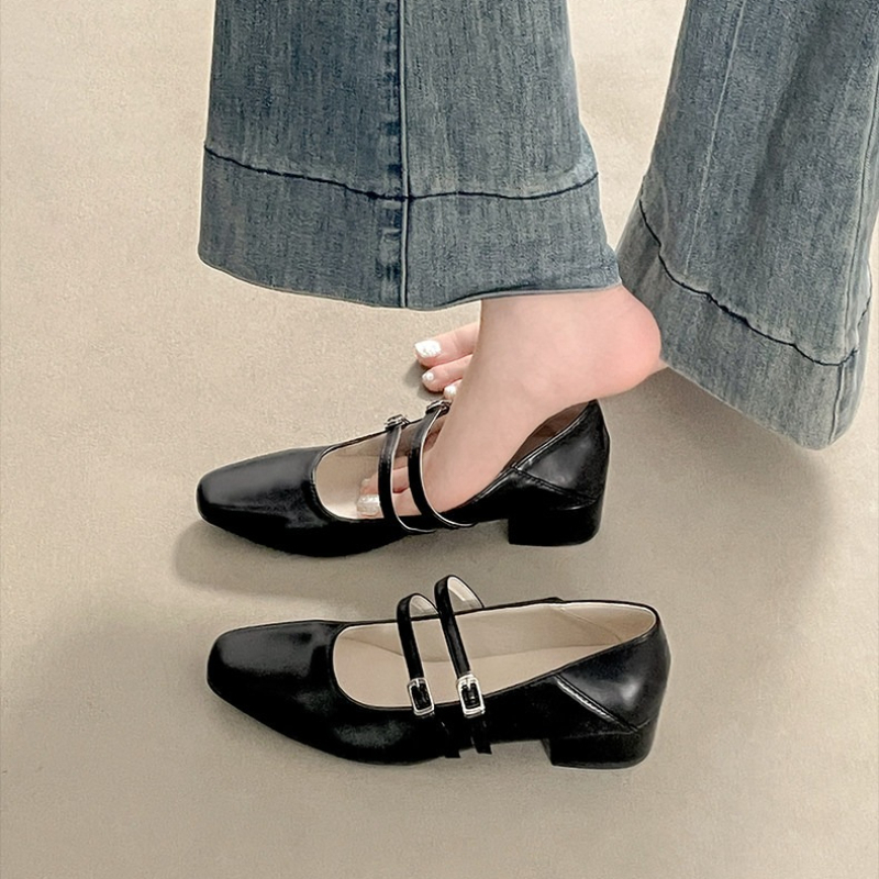 Sepatu Mary Jane Wanita Hak Re - Street Fashion Styles ulasan dan harga