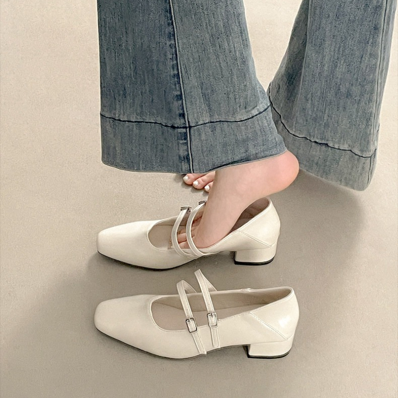 Sepatu Mary Jane Wanita Hak Re - Street Fashion Styles ulasan dan harga