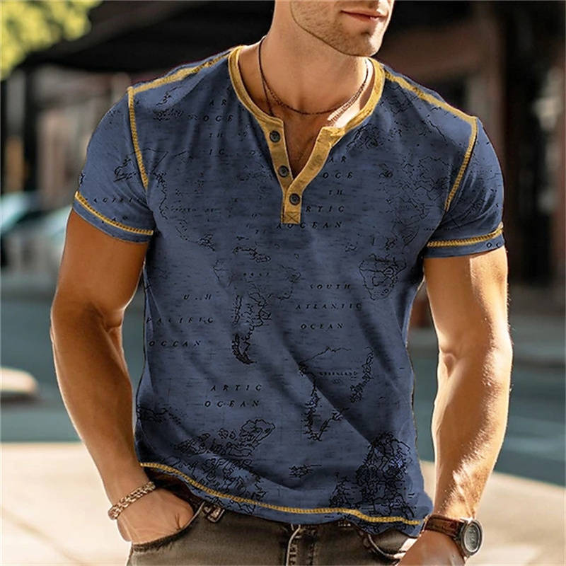 Kaos Henry Pria Lucu dengan Ce - Street Fashion Casual ulasan dan harga