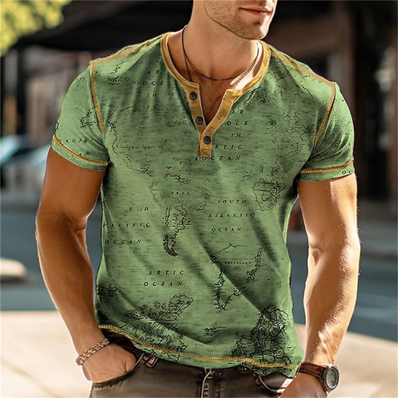 Kaos Henry Pria Lucu dengan Ce - Street Fashion Casual ulasan dan harga