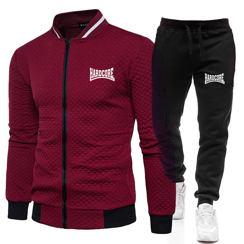 HARDCORE Jaket Set Kerah Tegak - Street Fashion Casual ulasan dan harga