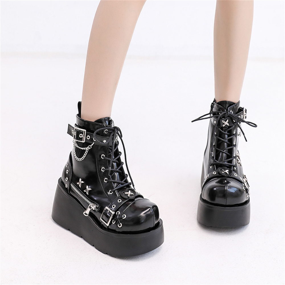 Sepatu Bot Pergelangan Kaki Pl - Street Fashion Brands ulasan dan harga